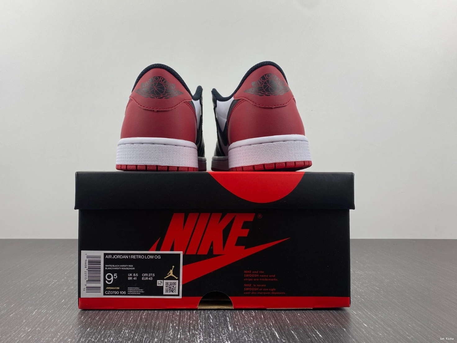 Low - CZ0790-106 Toe Jordan Retro Black OG 1 0202